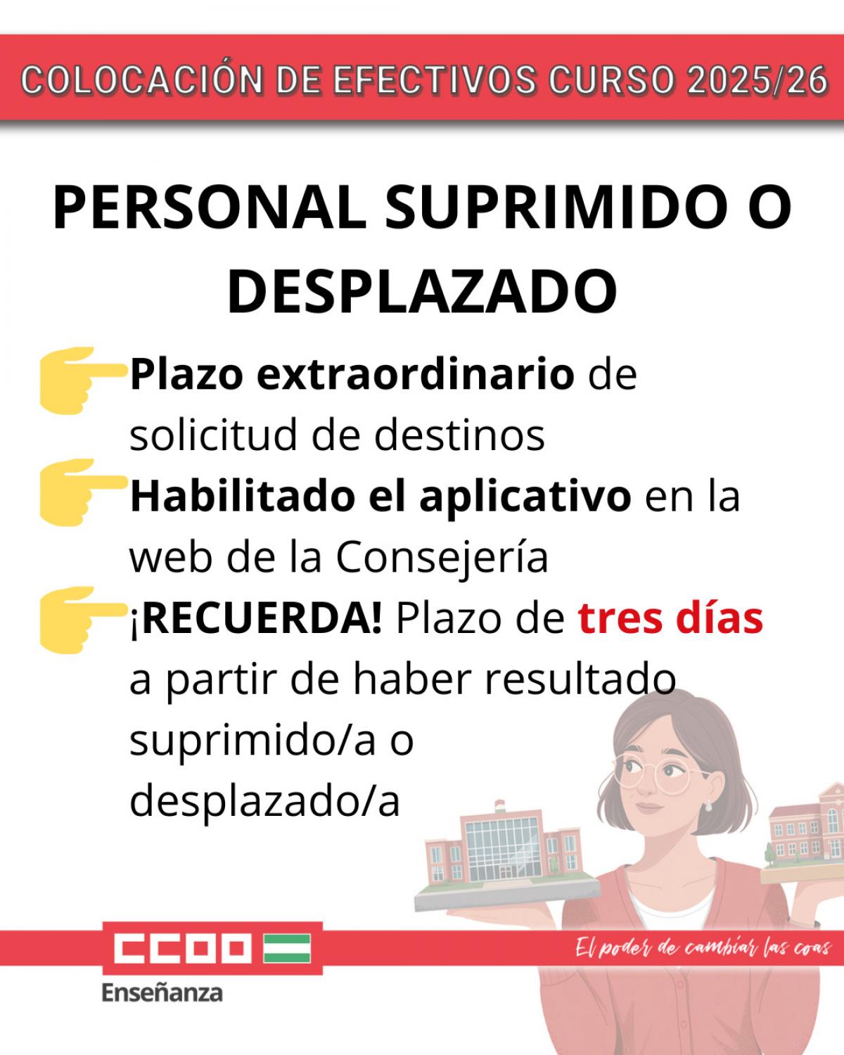 Personal suprimido o desplazado