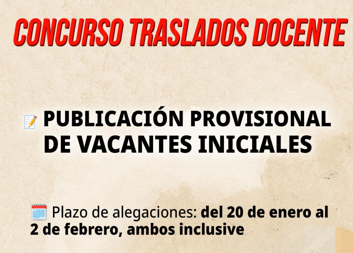 CGT vacantes provisionales
