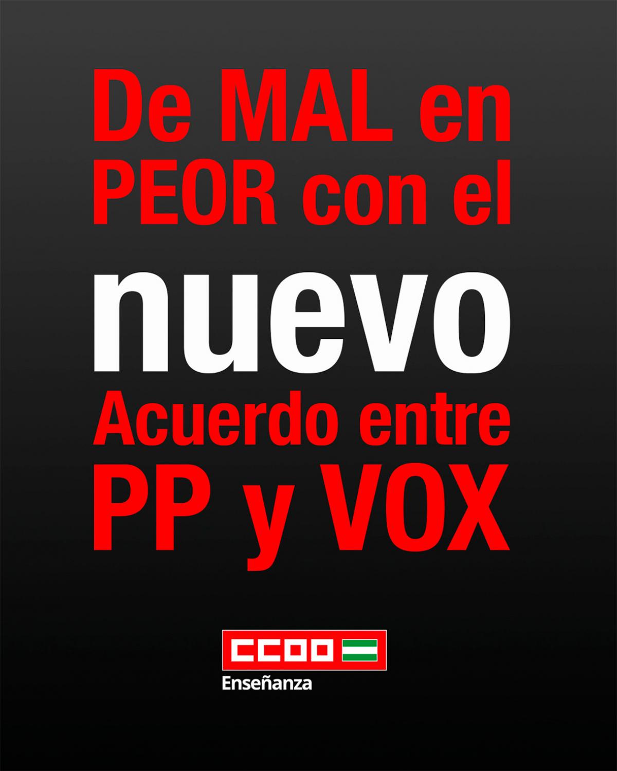De mal en peor con PP y VOX