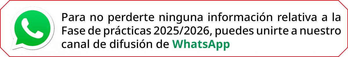 Canal de WhatsApp Funcionariado en Prcticas