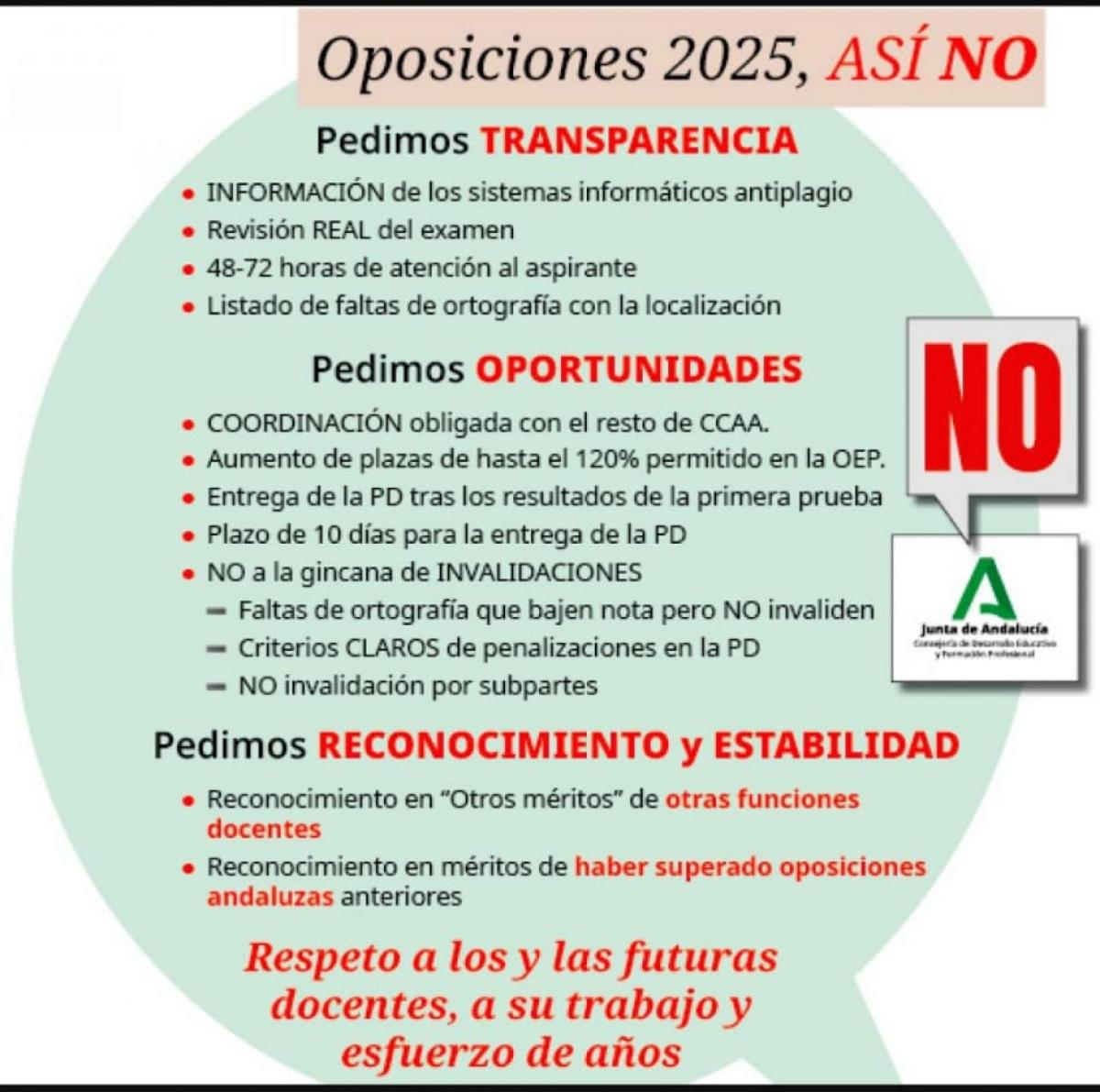 Oposiciones 2025. As no!