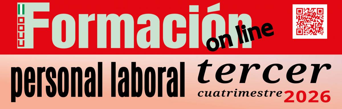 Formación On line personal laboral-2º cuatrimestre 2026