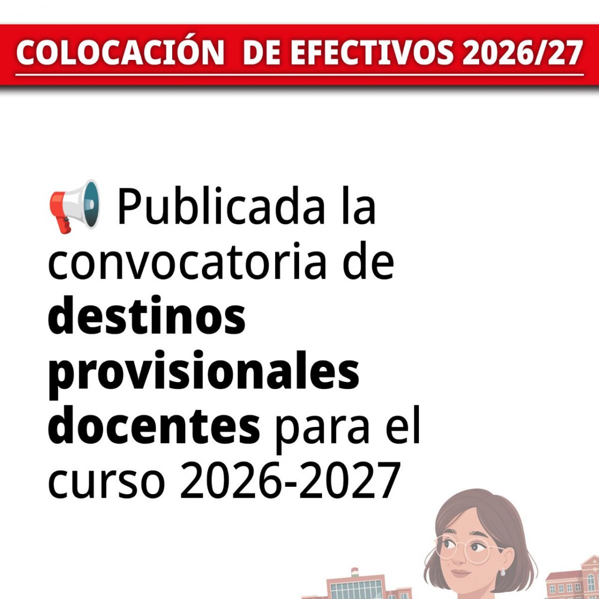 Colocación efectivos 2026-27