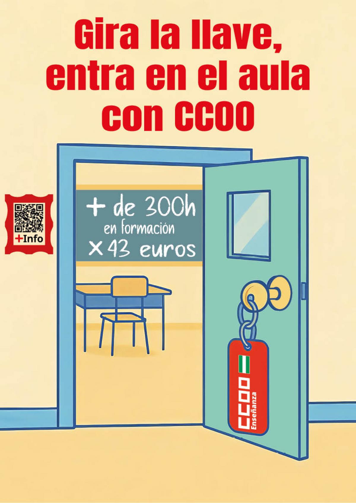 Gira la llave, entra en el aula con CCOO