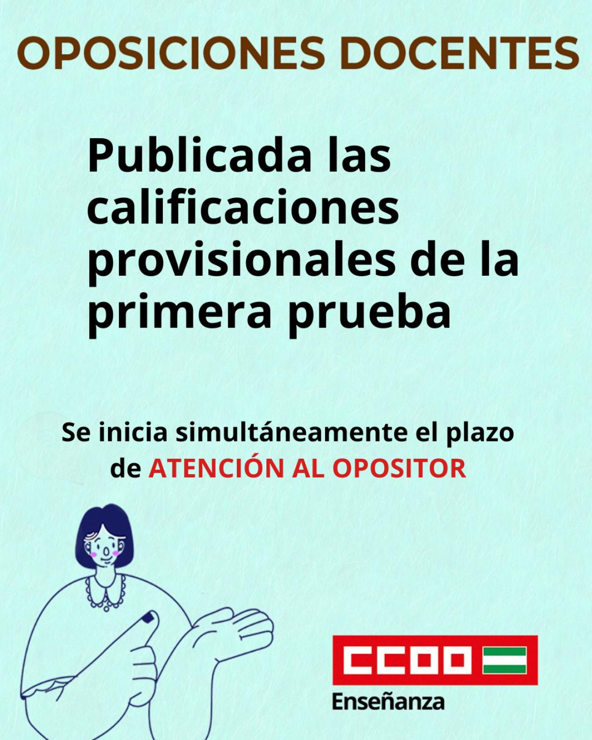 Calificación primera prueba