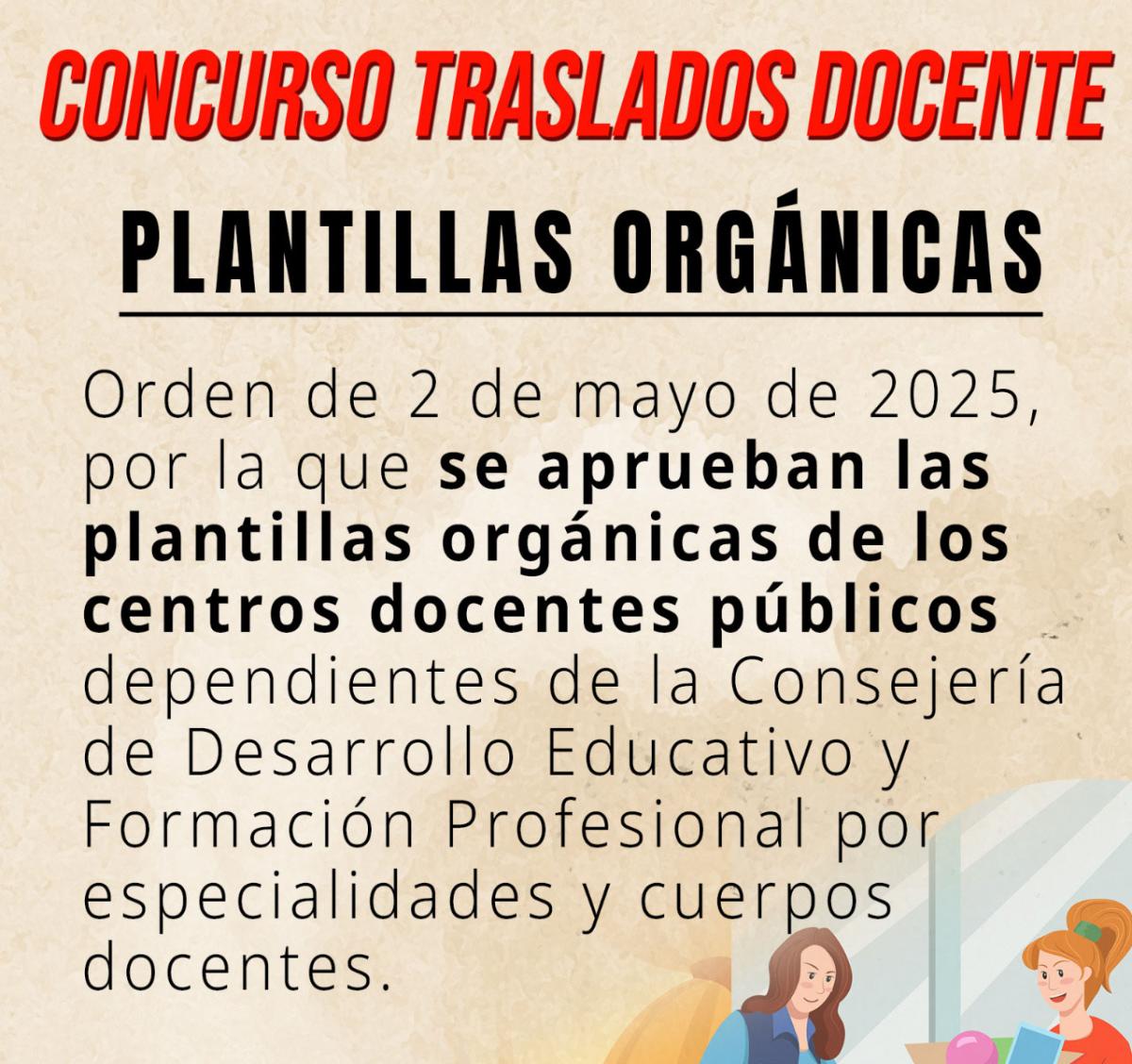 Plantillas orgnicas 2025
