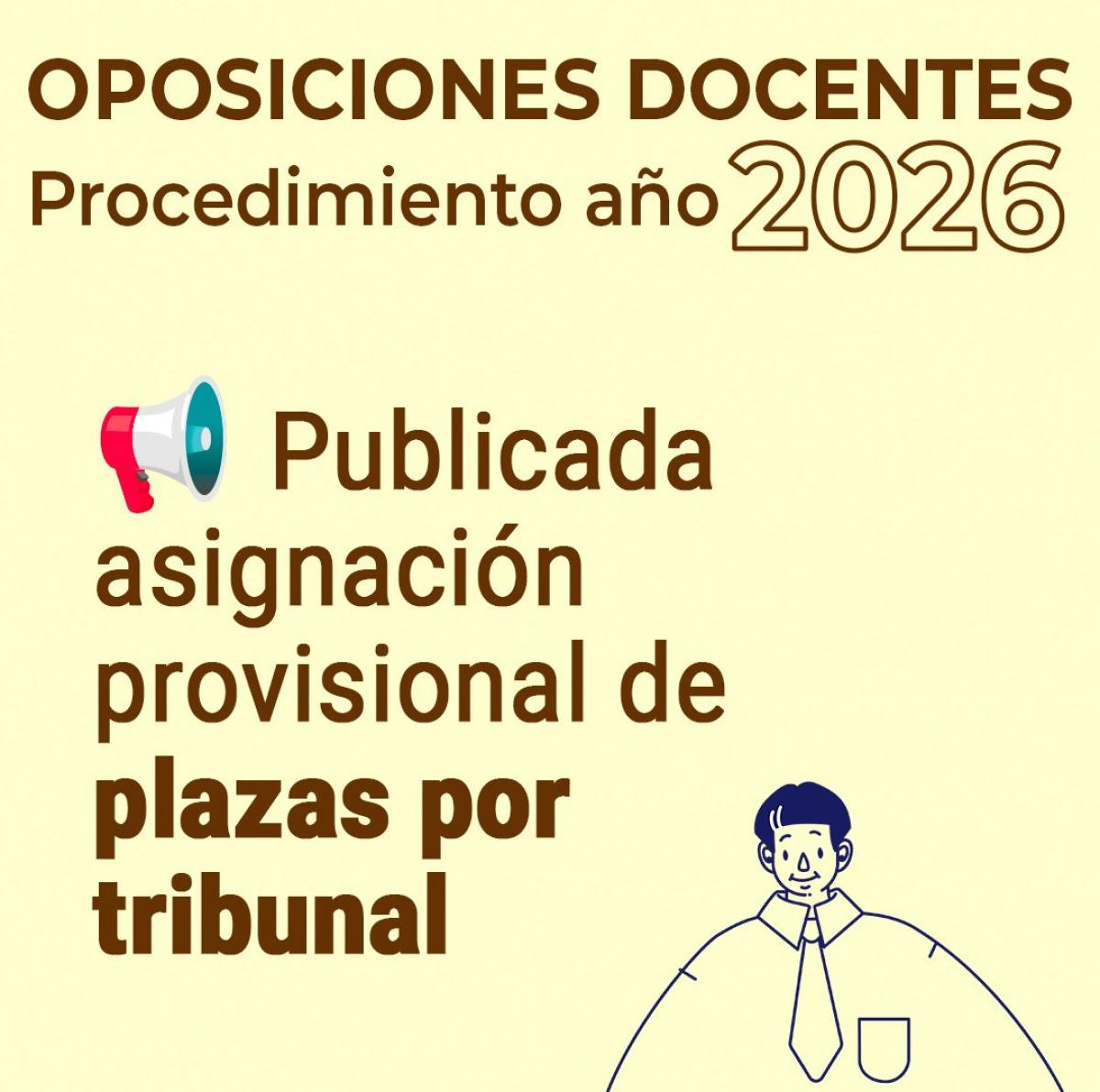 Asignación provisional de plazas