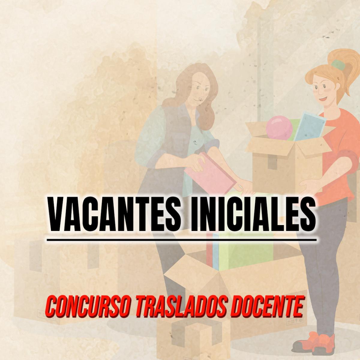 Concurso de traslados. Vacantes iniciales