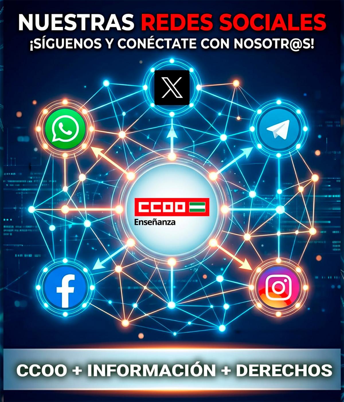 Toda la información docente de Andalucía con CCOO