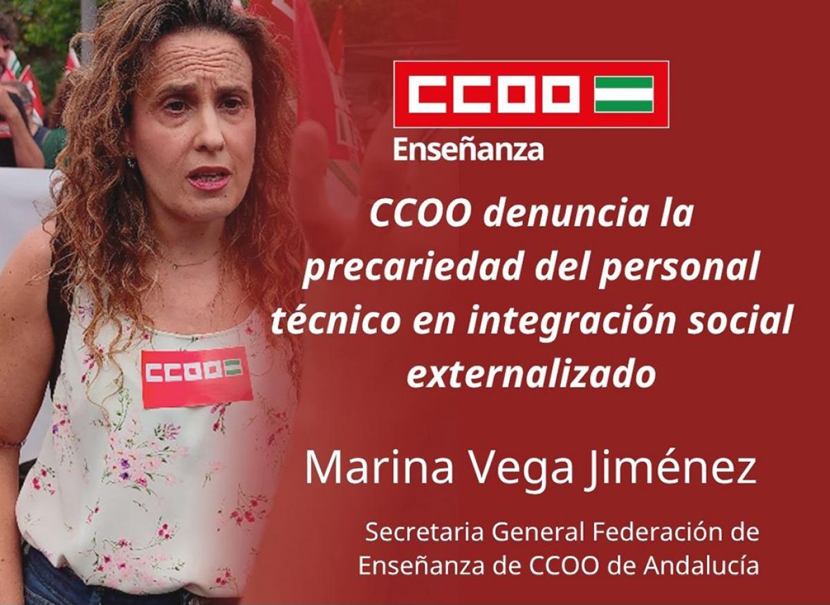CCOO denuncia la precariedad del personal técnico en integración social externalizado