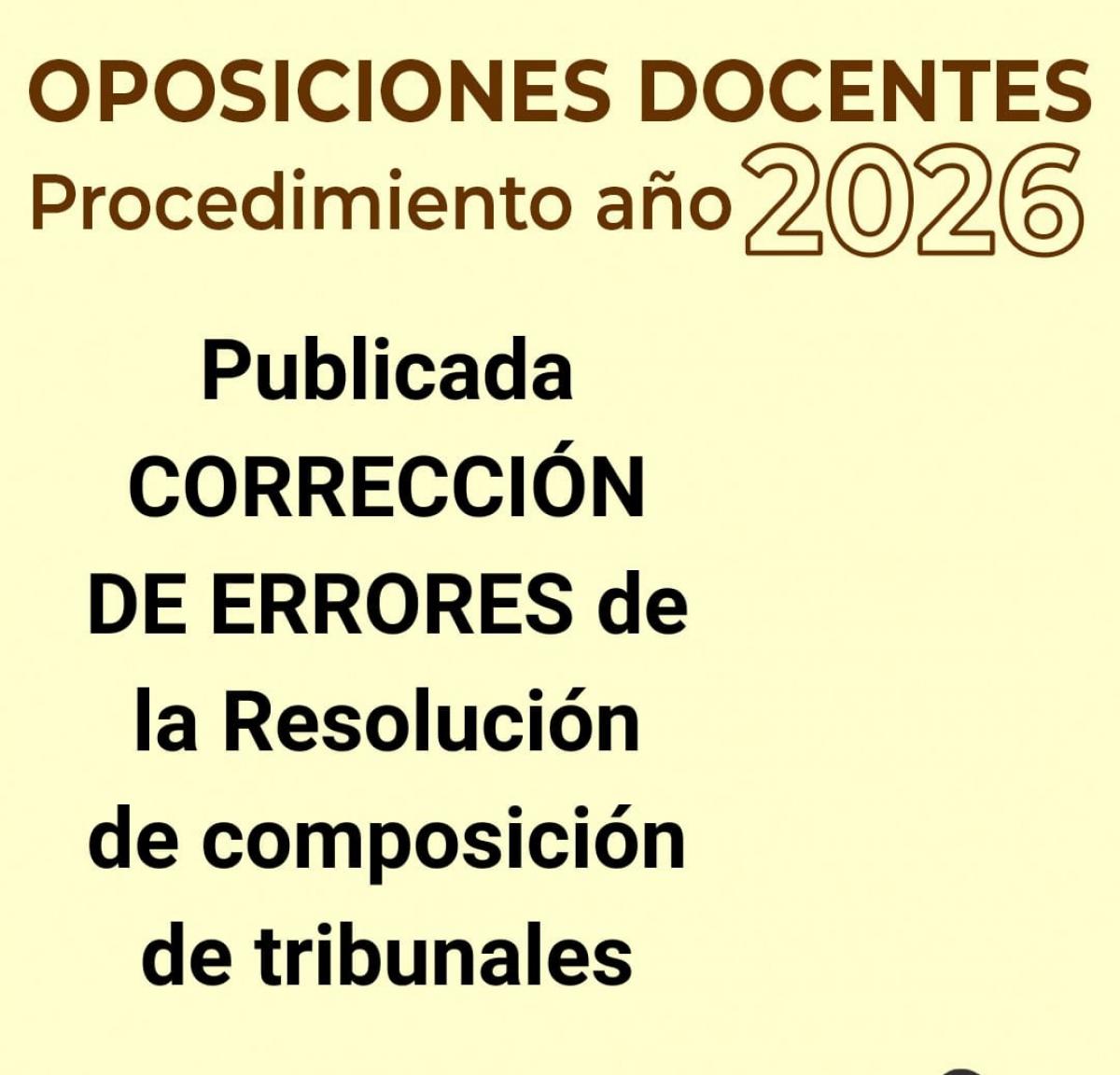 corrección de errores tribunales