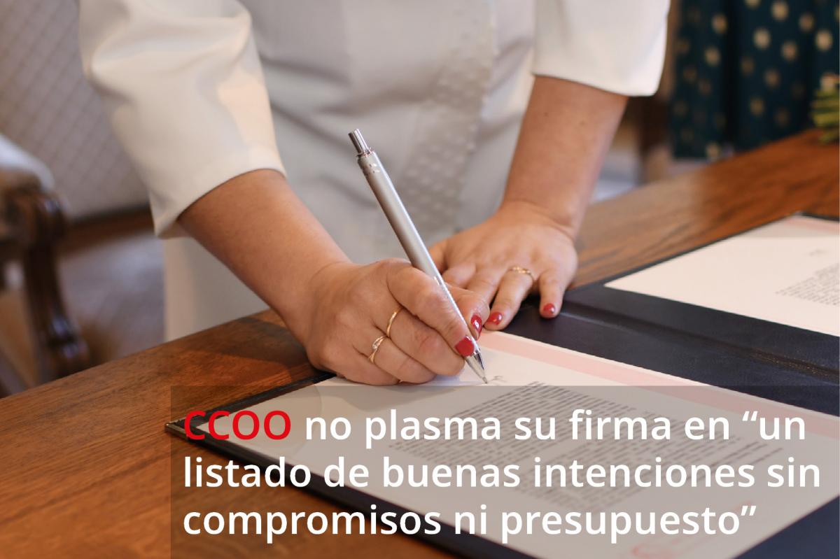 CCOO no firma acuerdo marco Enseanza Concertada Andaluca