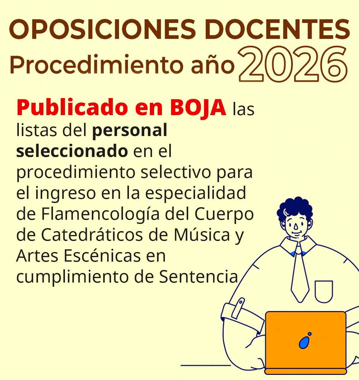 Publicados en BOJA listas del personal seleccionado