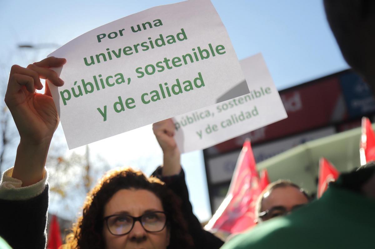CCOO en manifestación en defensa de la universidad pública, mayo de 2025. Fran Lorente