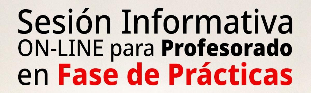 Sesión Informativa on line para profesorado en FASE de PRÁCTICAS